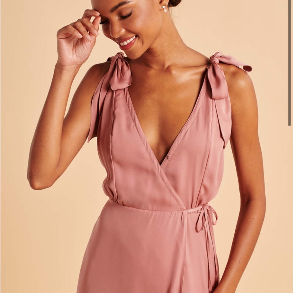 Satin wrap dress